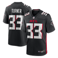 Men's Atlanta Falcons Michael Turner Black Game Retired Player Jersey