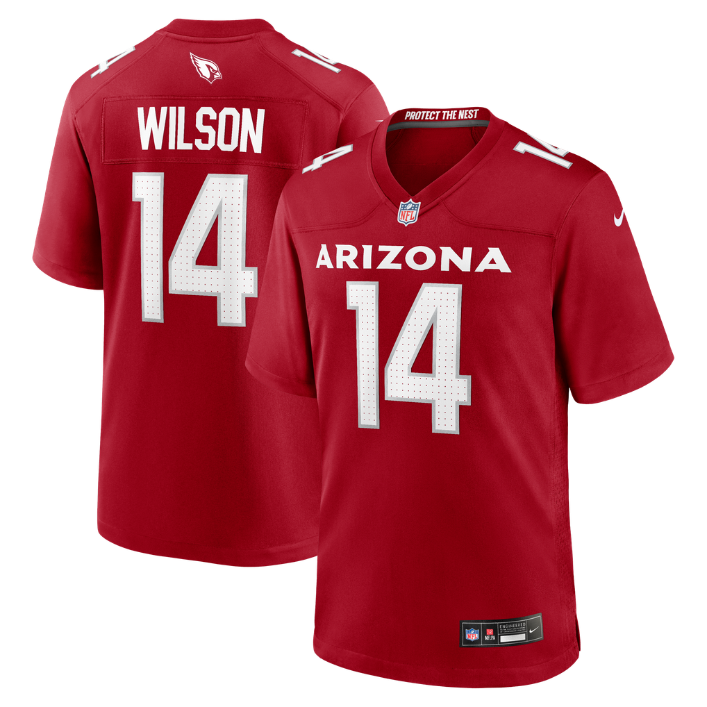 Men's Arizona Cardinals Michael Wilson Cardinal Team Game Jersey