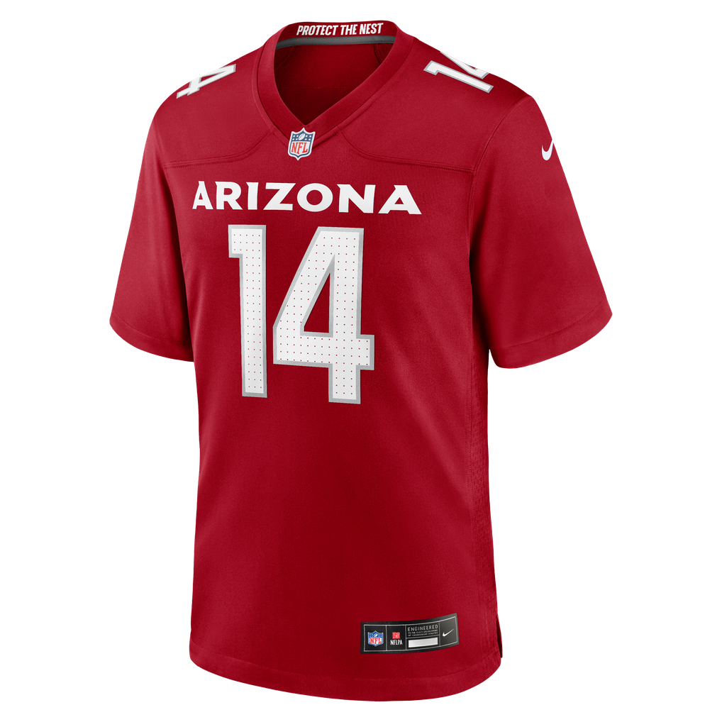 Men's Arizona Cardinals Michael Wilson Cardinal Team Game Jersey