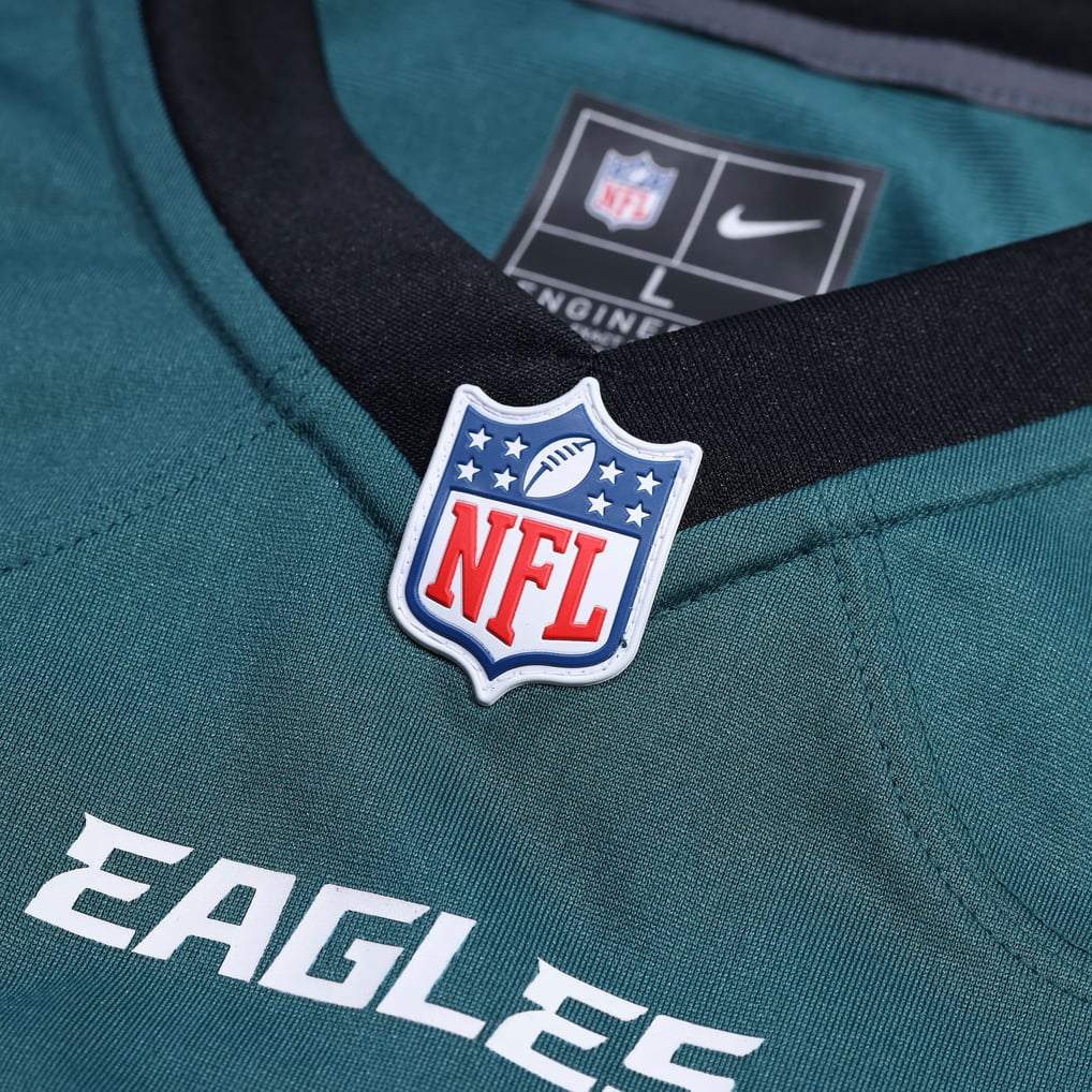 Men's Philadelphia Eagles Midnight Green Custom Game Jersey