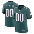Men's Philadelphia Eagles Midnight Green Custom Game Jersey