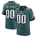 Men's Philadelphia Eagles Midnight Green Team Custom Game Jersey