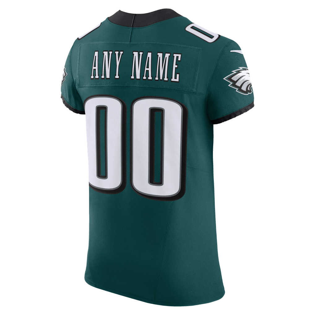 Men's Philadelphia Eagles Midnight Green Vapor F.U.S.E. Elite Custom Jersey