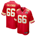 Men's Kansas City Chiefs Mike Caliendo Red Game Player Jersey