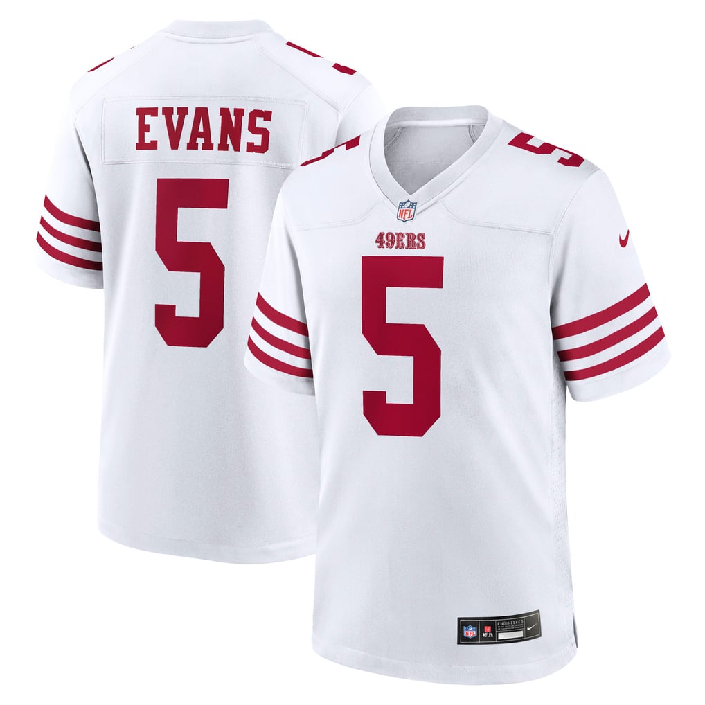 Men's San Francisco 49ers Mike Evans Men's White Game Jersey