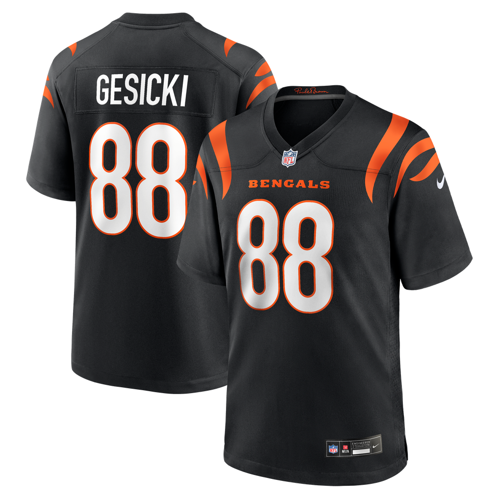 Men's Cincinnati Bengals Mike Gesicki Black Game Jersey