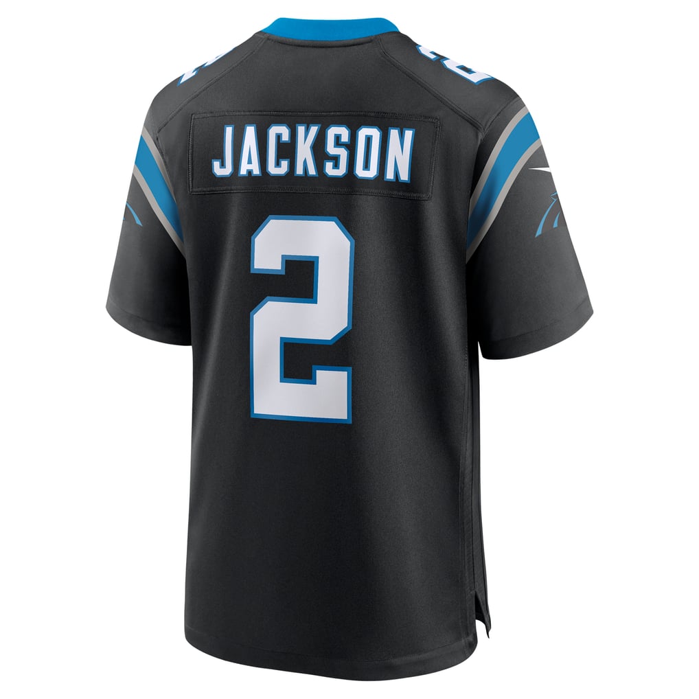 Men's Carolina Panthers Mike Jackson Black Game Jersey