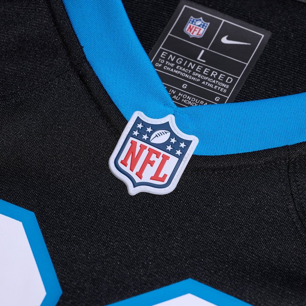 Men's Carolina Panthers Mike Jackson Black Game Jersey