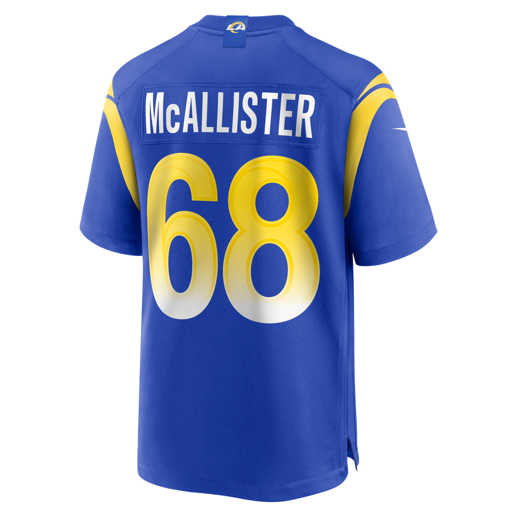 Men's Los Angeles Rams Mike McAllister Royal Home Game Jersey