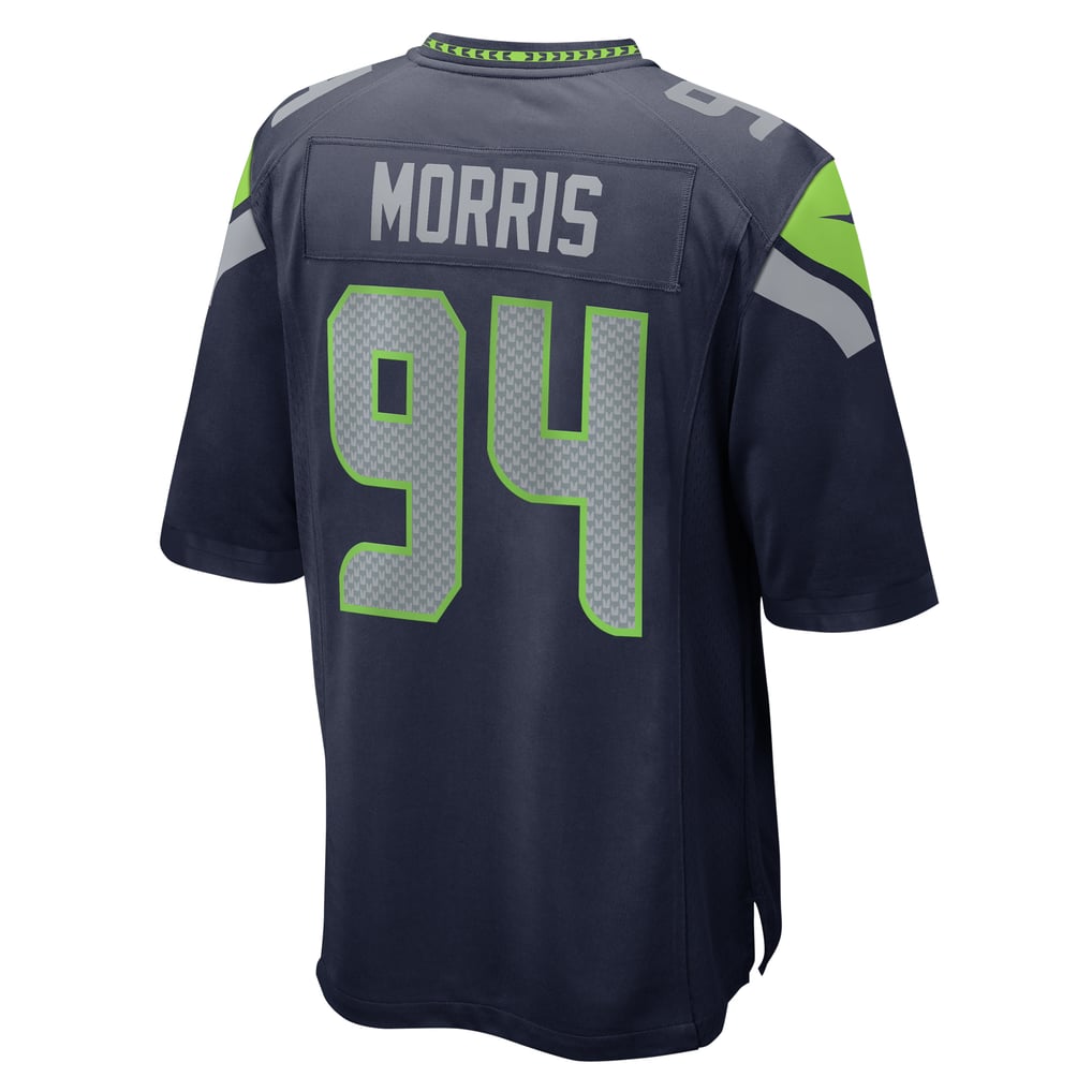 Men's Seattle Seahawks Mike Morris College Navy Game Jersey