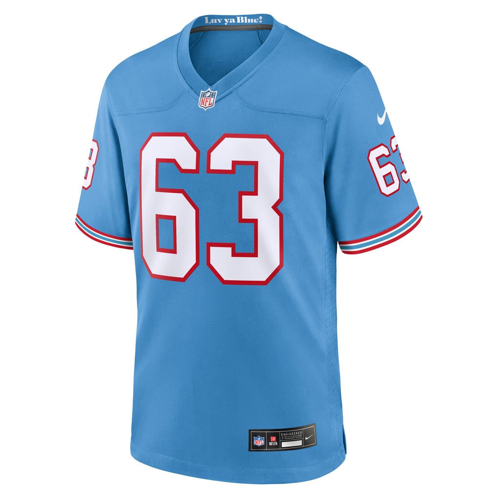 Men's Tennessee Titans Mike Munchak Light Blue Retired Player Alternate Game Jersey