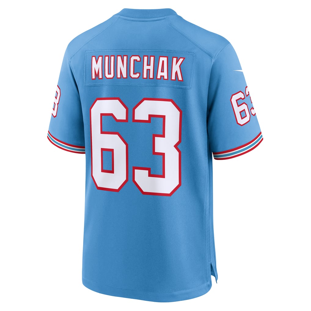 Men's Tennessee Titans Mike Munchak Light Blue Retired Player Alternate Game Jersey