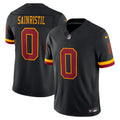 Men's Washington Commanders Mike Sainristil Black Alternate Vapor F.U.S.E. Stitched Limited Jersey