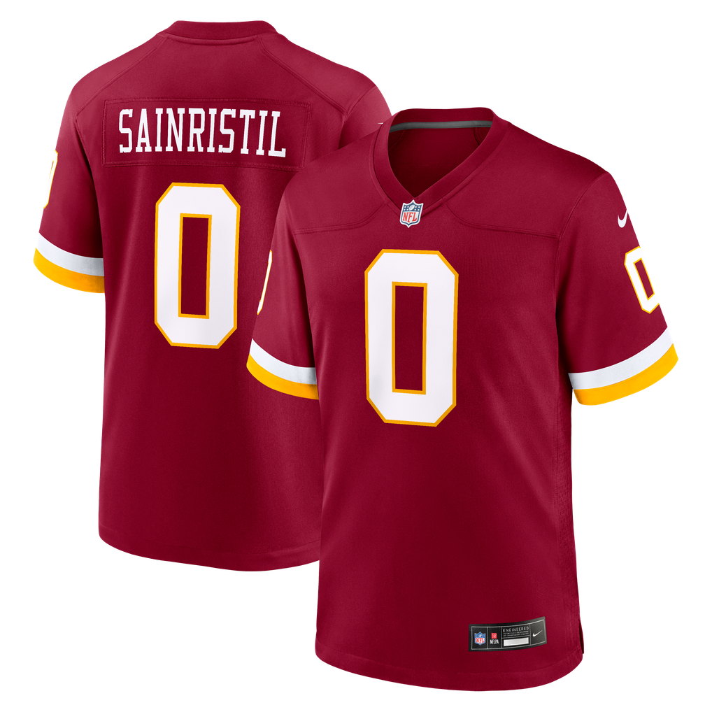Men's Washington Commanders Mike Sainristil Burgundy Game Jersey