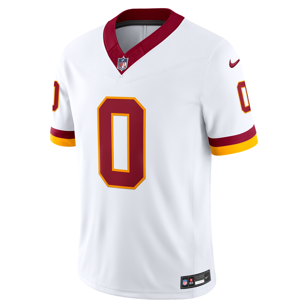 Men's Washington Commanders Mike Sainristil White Vapor F.U.S.E. Stitched Limited Jersey