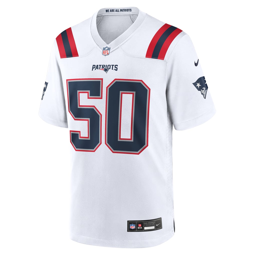Men's New England Patriots Mike Vrabel White Retired Player Game Jersey