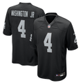 Men's Las Vegas Raiders Mike Washington Jr. Black Team Game Jersey