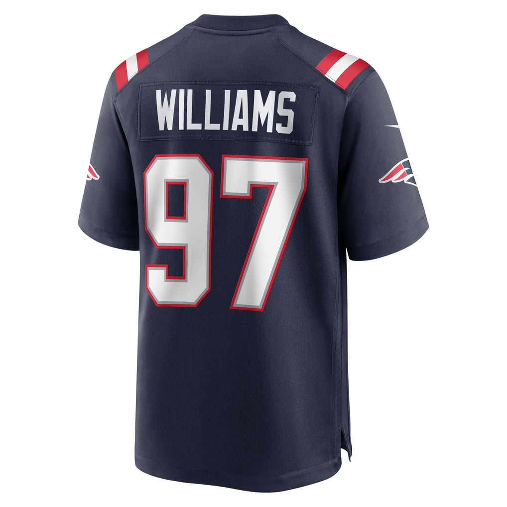 Men's New England Patriots Milton Williams Navy Game Player Jersey
