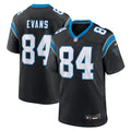 Men's Carolina Panthers Mitchell Evans Black Team Game Jersey