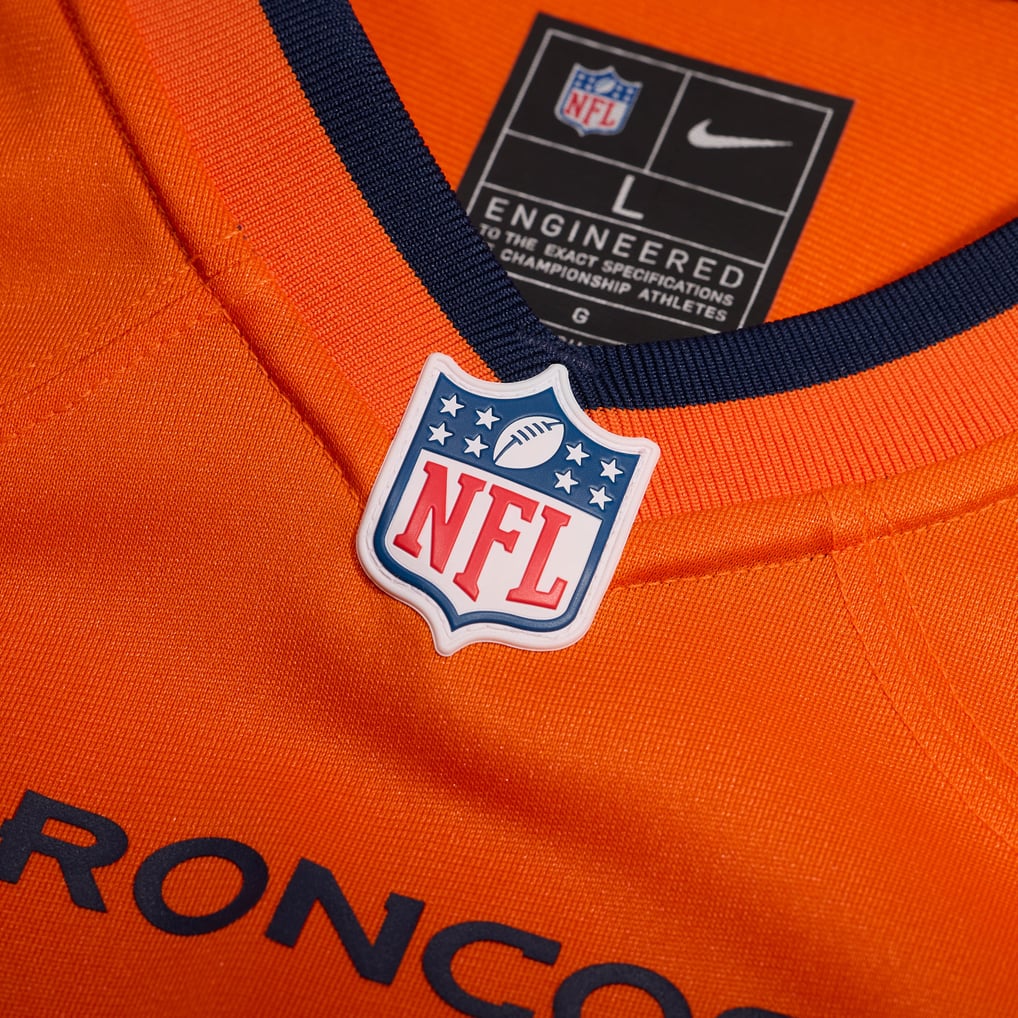 Men's Denver Broncos Mitchell Fraboni Orange Team Game Jersey
