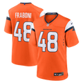 Men's Denver Broncos Mitchell Fraboni Orange Team Game Jersey