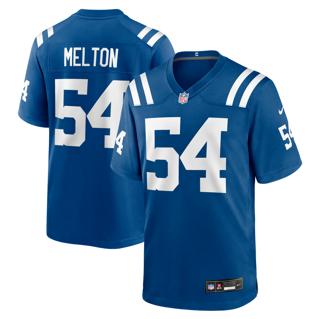 Men's Indianapolis Colts Mitchell Melton Royal Team Game Jersey