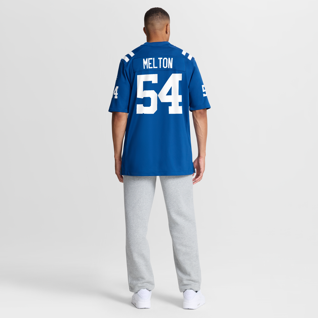 Men's Indianapolis Colts Mitchell Melton Royal Team Game Jersey