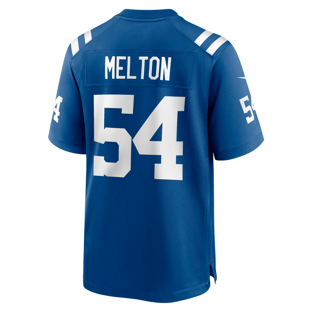 Men's Indianapolis Colts Mitchell Melton Royal Team Game Jersey