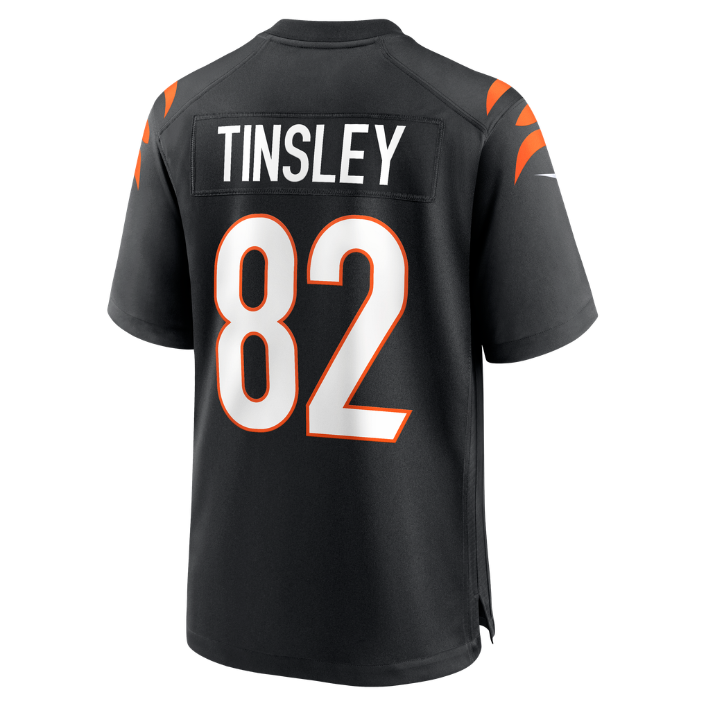 Men's Cincinnati Bengals Mitchell Tinsley Black Team Game Jersey