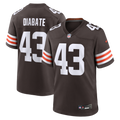 Men's Cleveland Browns Mohamoud Diabate Brown Team Game Jersey