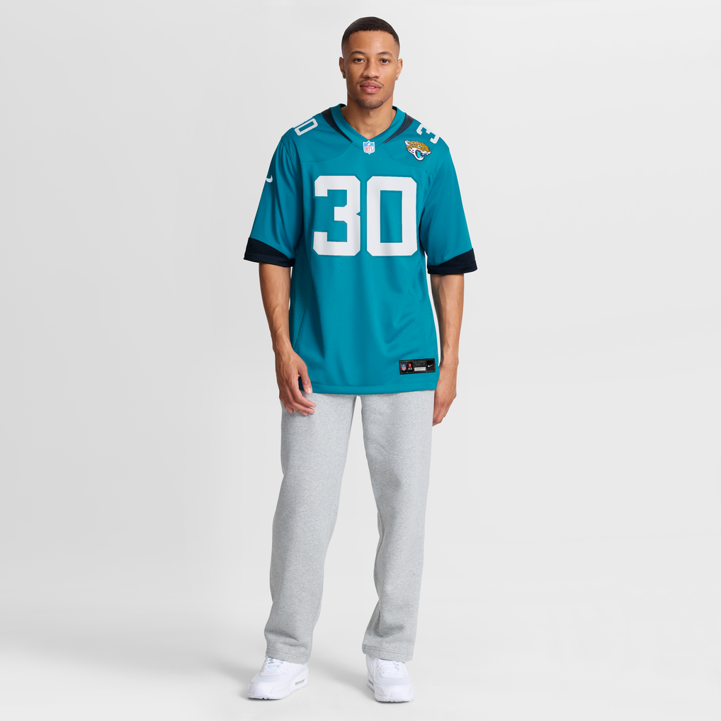 Men's Jacksonville Jaguars Montaric Brown Teal Game Player Jersey