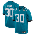 Men's Jacksonville Jaguars Montaric Brown Teal Game Player Jersey