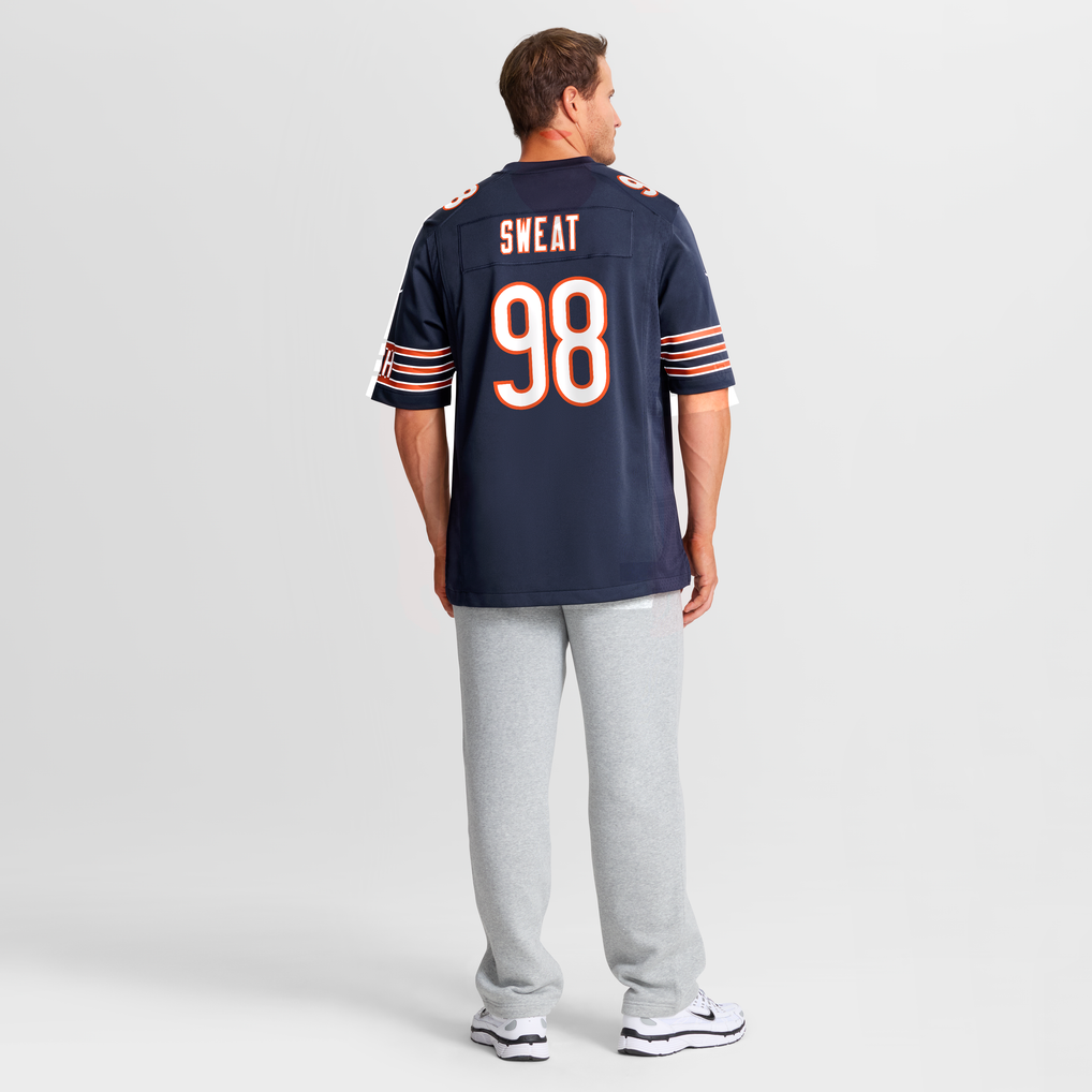 Men's Chicago Bears Montez Sweat Navy Game Jersey