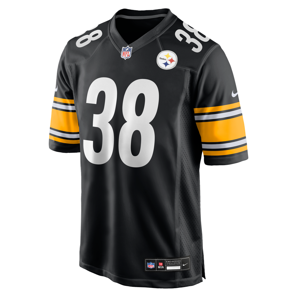 Men's Pittsburgh Steelers Mykal Walker Black Team Game Jersey