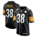 Men's Pittsburgh Steelers Mykal Walker Black Team Game Jersey
