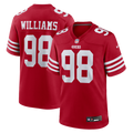 Men's San Francisco 49ers Mykel Williams Scarlet Game Player Jersey