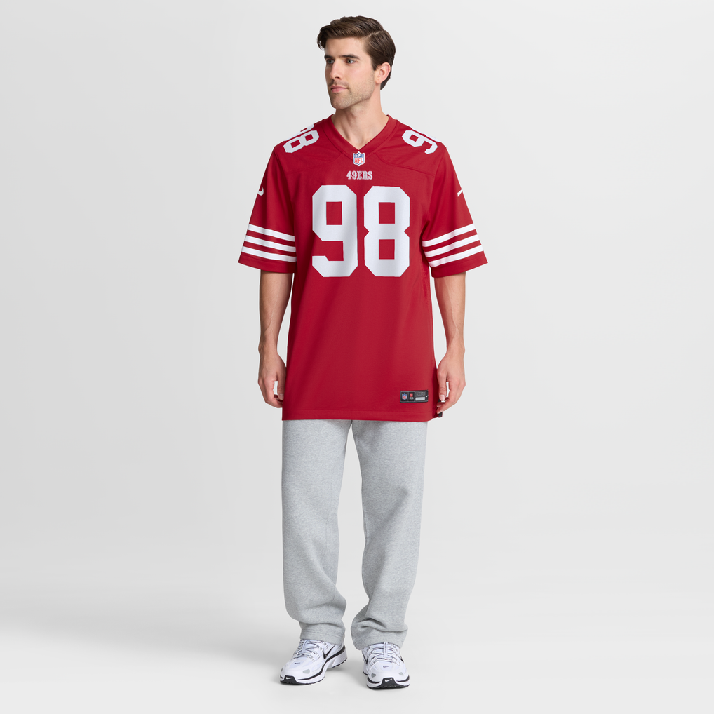 Men's San Francisco 49ers Mykel Williams Scarlet Team Game Jersey