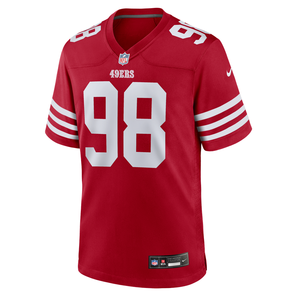 Men's San Francisco 49ers Mykel Williams Scarlet Team Game Jersey
