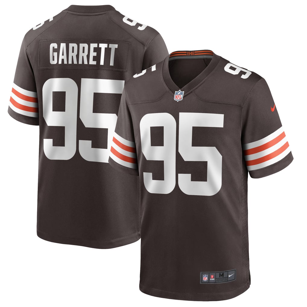 Men's Cleveland Browns Myles Garrett Brown Game Player Jersey