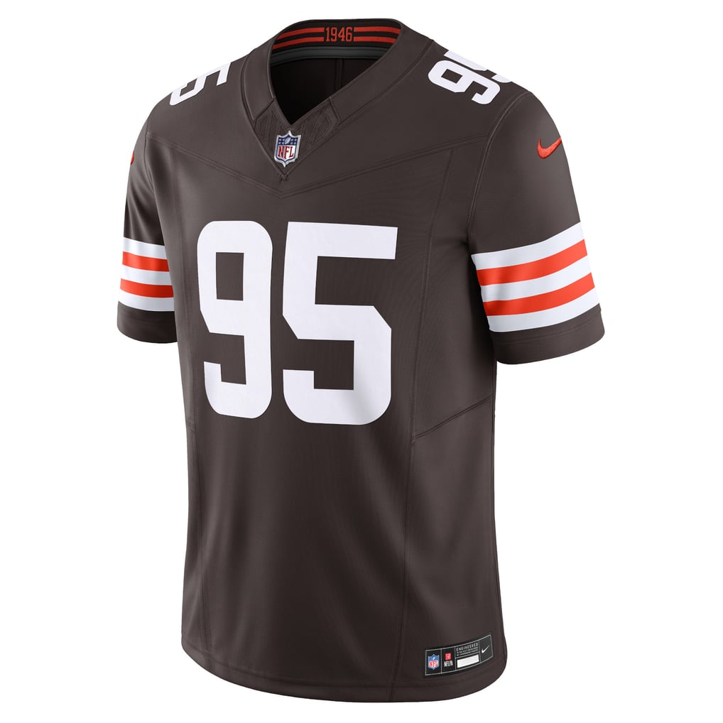 Men's Cleveland Browns Myles Garrett Brown Vapor F.U.S.E. Limited Jersey