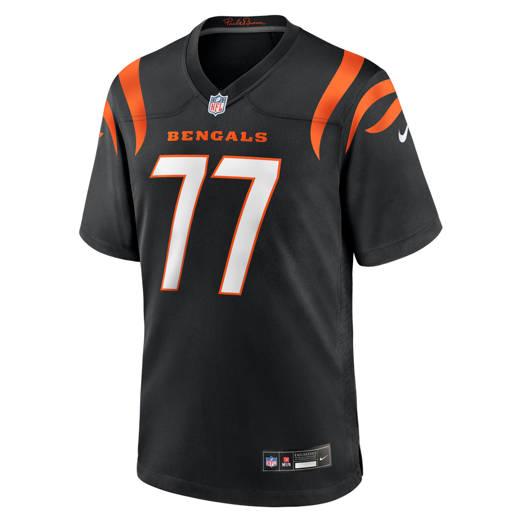 Men's Cincinnati Bengals Myles Hinton Black Team Game Jersey