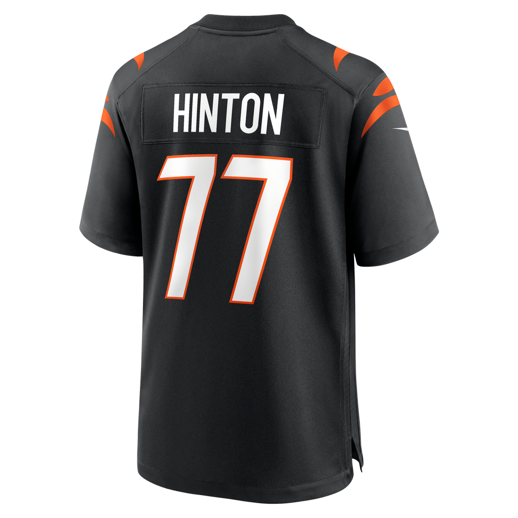 Men's Cincinnati Bengals Myles Hinton Black Team Game Jersey