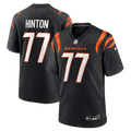 Men's Cincinnati Bengals Myles Hinton Black Team Game Jersey