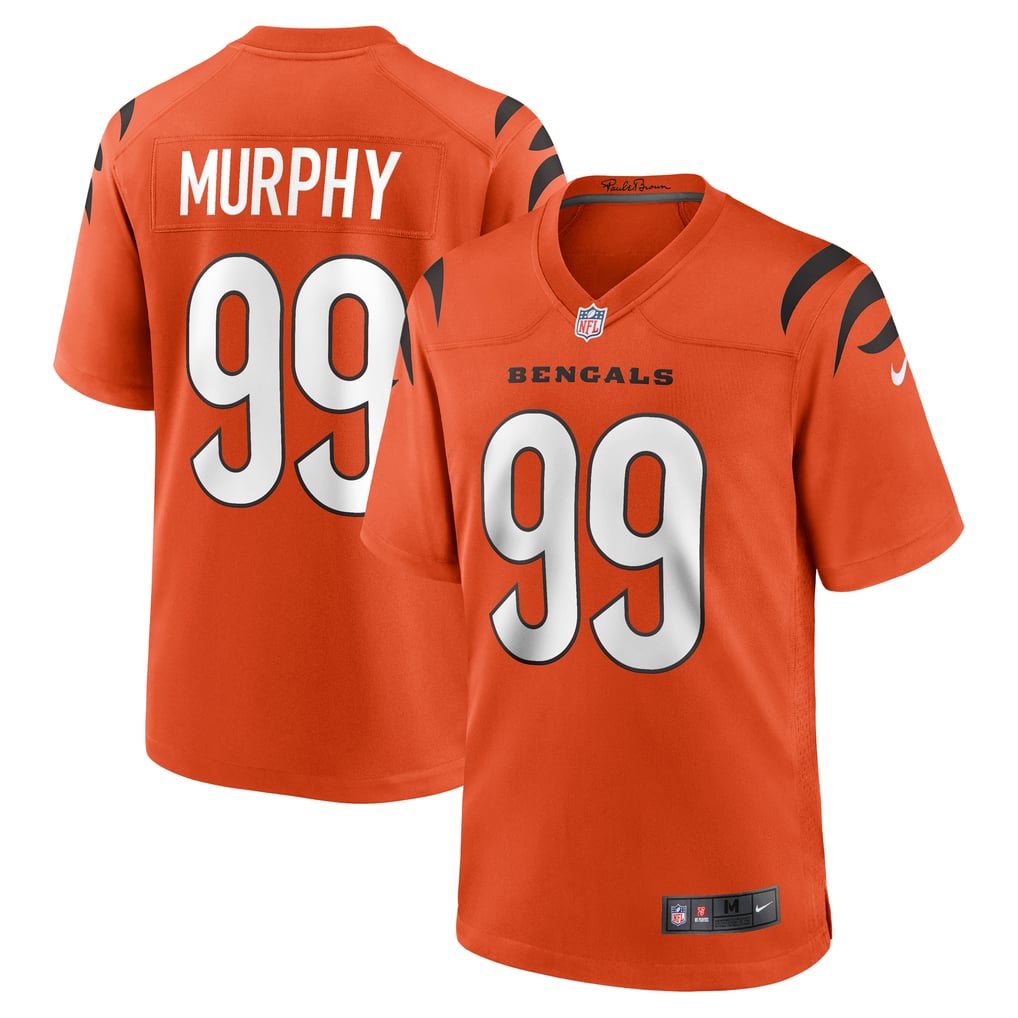 Men's Cincinnati Bengals Myles Murphy Orange Alternate Game Jersey