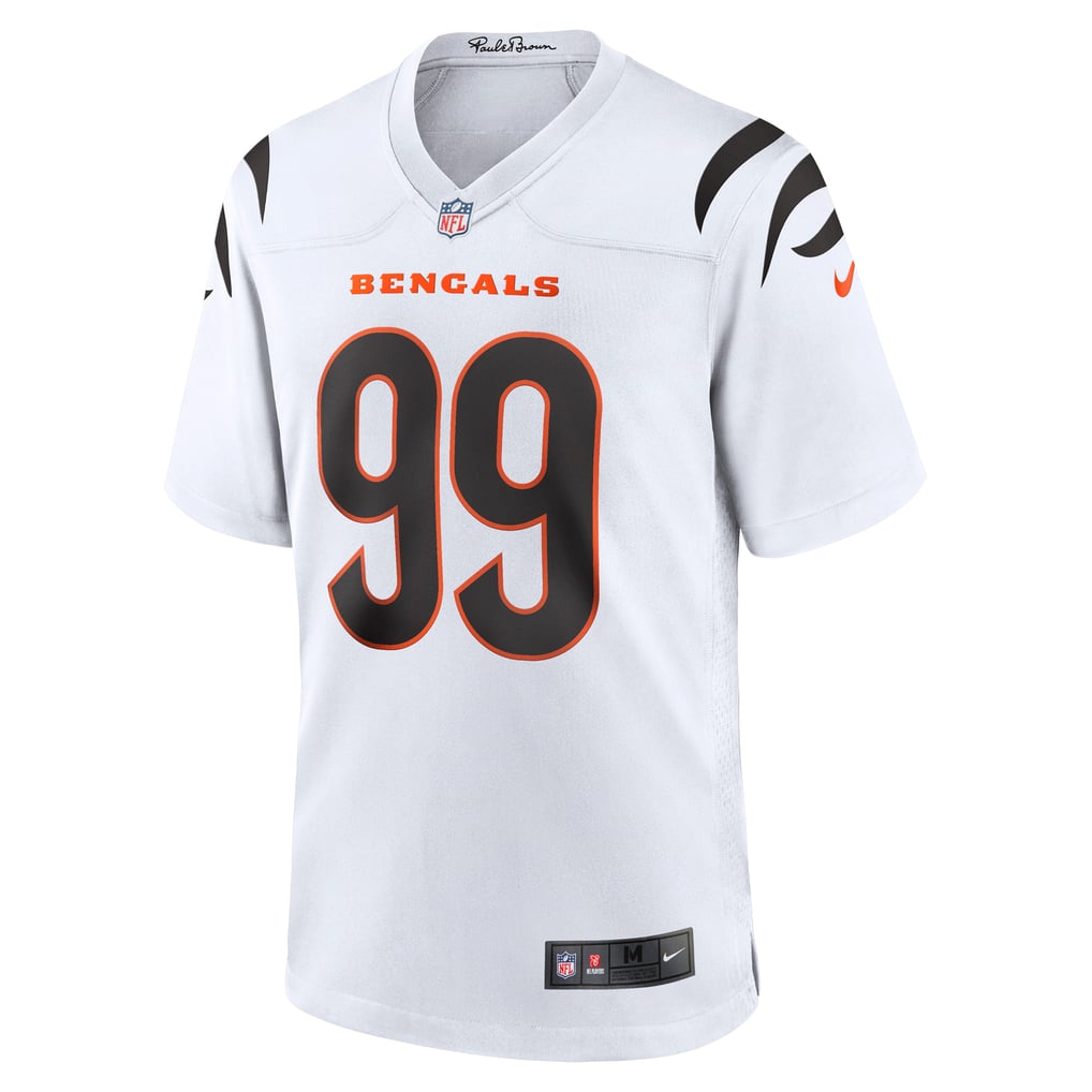 Men's Cincinnati Bengals Myles Murphy White Team Game Jersey