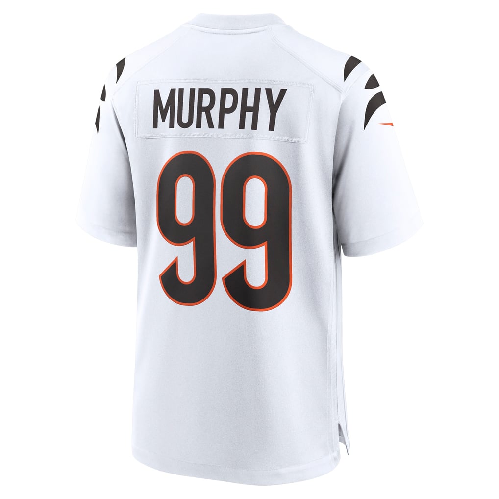 Men's Cincinnati Bengals Myles Murphy White Team Game Jersey