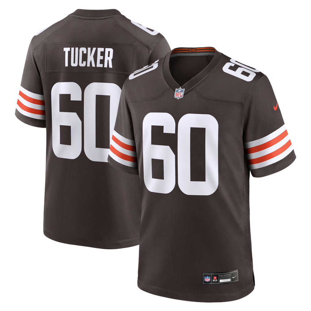 Men's Cleveland Browns Nadame Tucker Brown Team Game Jersey