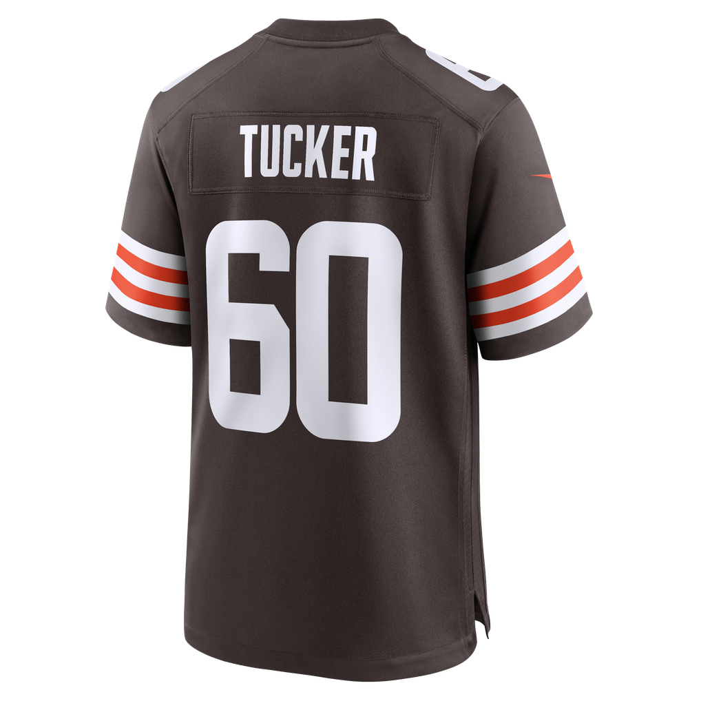 Men's Cleveland Browns Nadame Tucker Brown Team Game Jersey