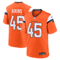 Men's Denver Broncos Nate Adkins Orange Team Game Jersey