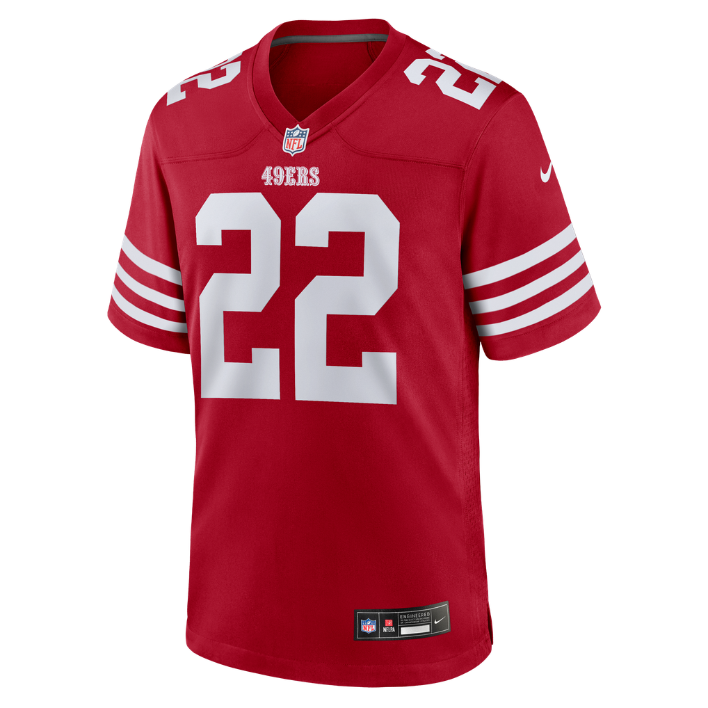 Men's San Francisco 49ers Nate Hobbs Scarlet Team Game Jersey